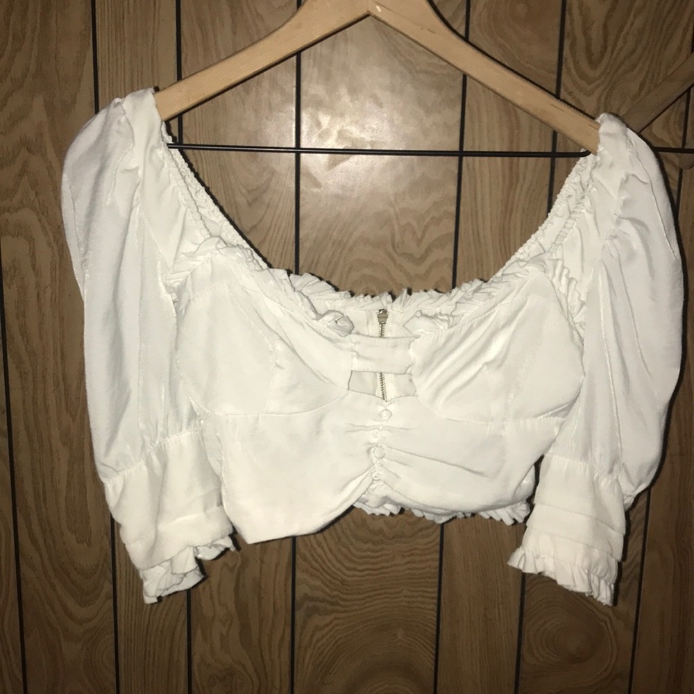 White Boutique Crop Top Sz. Small